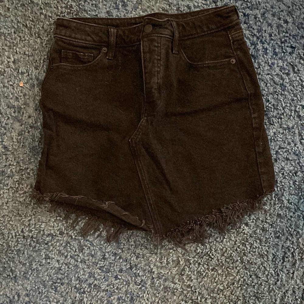Old Navy Black Denim Pencil Skirt